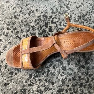 Chie Mihara Wedge sandals. Size 81/2